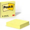 Post-it Notes, 4" x 4", Canary Collection, Lined, 300 Sheet/Pad (675-YL)