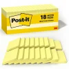 Post-it Notes, 3" x 3", Canary Collection, 90 Sheet/Pad, 18 Pads/Pack (654-18CP)