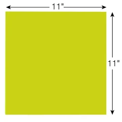 Post-it Notes, 11" x 11", Green, 30 Sheet/Pad (BN11G)