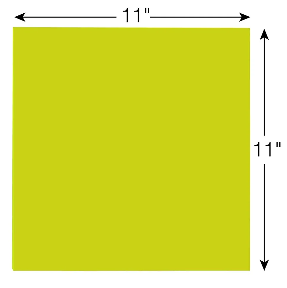 Post-it Notes, 11" x 11", Green, 30 Sheet/Pad (BN11G)