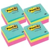 Post-it Notes Combo Pack, 3" x 3", Assorted Collection, 400 Sheet/Pad, 4 Pads/Pack (MMM2027RCR-4)