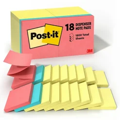 Post-it Pop-up Notes, 3" x 3", Poptimistic Collection, 100 Sheet/Pad, 18 Pads/Pack (R330144B)