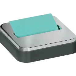 Post-it® Pop-up Notes Dispenser for 3" x 3" notes, Black with Steel Top (STL-330-B)