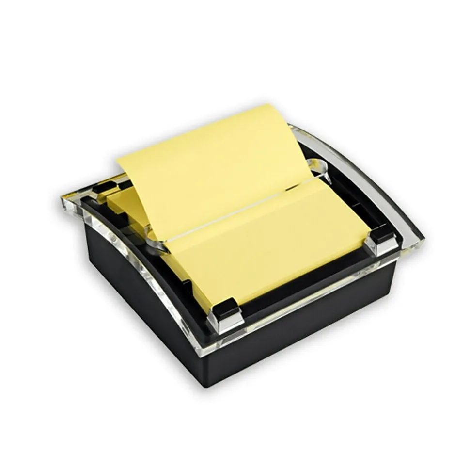 Post-it Pop-up Notes Dispenser for 3" x 3" Notes, Black/Clear (DS330-BK)