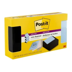 Post-it Pop-up Wave Design Dispenser for 3" x 3" Notes, Black (WAVE-330-BKVP)