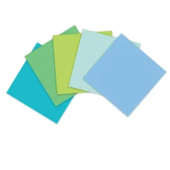 Post-it Recycled Super Sticky Notes, 3" x 3", Oasis Collection, 70 Sheet/Pad, 5 Pads/Pack (654R-5SST)