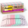 Post-it Recycled Super Sticky Notes, 3" x 3", Wanderlust Pastels Collection, 70 Sheet/Pad, 24 Pads/Pack (654R-24SSNRPCP)