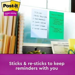 Post-it Recycled Super Sticky Notes, 4