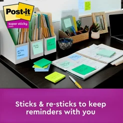 Post-it Recycled Super Sticky Notes, 3