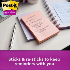 Post-it Recycled Super Sticky Notes, 4