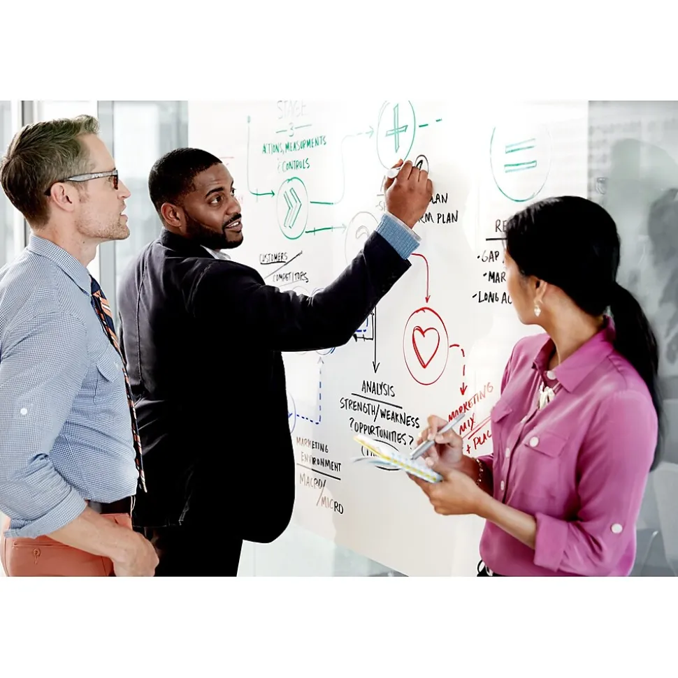 Post-it Super Dry Erase Surface, 4' x 8' (DEF8X4)