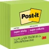 Post-it Super Sticky Notes, 3" x 3", Marrakesh Collection, 90 Sheet/Pad, 5 Pads/Pack (654-5SSLE)