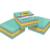 Post-it Super Sticky Notes, 3" x 3", Assorted Colors, 360 Sheet/Pad, 3 Pads/Pack (2027SSAFG-3PK)