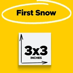 Post-it Super Sticky Notes, 3" x 3", White, 90 Sheet/Pad, 5 Pads/Pack (654-5SSW)