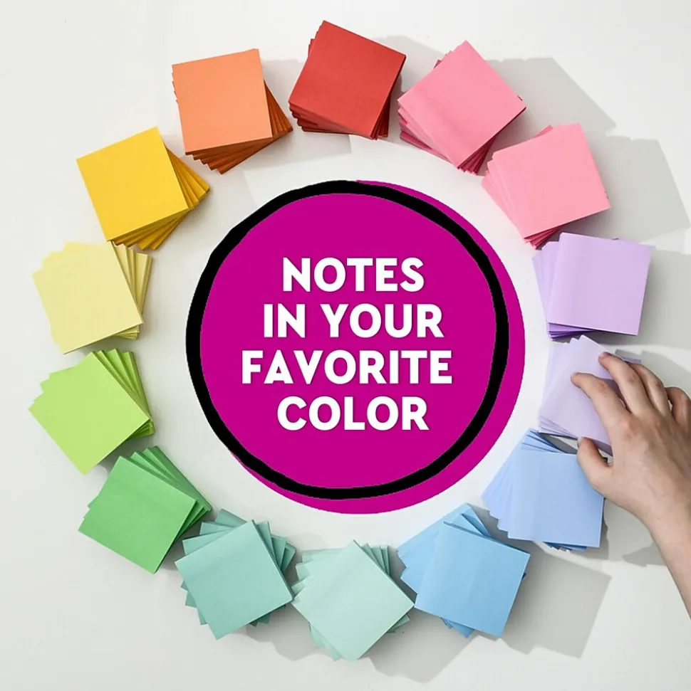 Post-it Super Sticky Notes, 3" x 3", White, 90 Sheet/Pad, 5 Pads/Pack (654-5SSW)