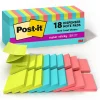 Post-it Super Sticky Pop-up Notes, 3" x 3", Supernova Neons Collection, 90 Sheets/Pad, 18 Pads/Pack (R330-18SSMIACP)