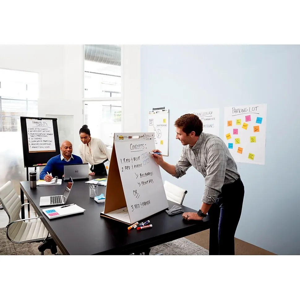 Post-it Super Sticky Tabletop Easel Pad, 20" x 23", 20 Sheets/Pad (563DE)