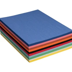 Prang 9" x 12" Construction Paper, Assorted Colors, 500 Sheets/Pack (P6555-0001)
