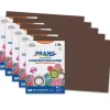 Prang® Construction Paper, Dark Brown, 12" x 18", 50 Sheets Per Pack, 5 Packs (PAC6807-5)