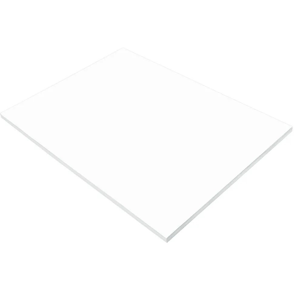 Prang Construction Paper, 18" x 24", Bright White, 50 Sheets/Pack (P8717)