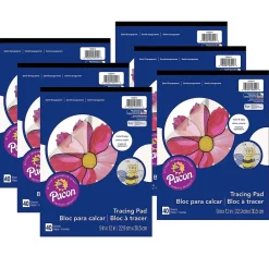 Prang® Tracing Paper Pad, Translucent, 9" x 12", 40 Sheets, Pack of 6 (PAC103914-6)