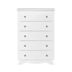 Prepac 44.75" Monterey 5 Drawer Chest, White (WDC-3345-K)