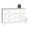 Prepac™ 29" Monterey Children's 6 Drawer Dresser, White