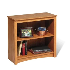 Prepacâ„¢ 2 Shelf Bookcase, Oak