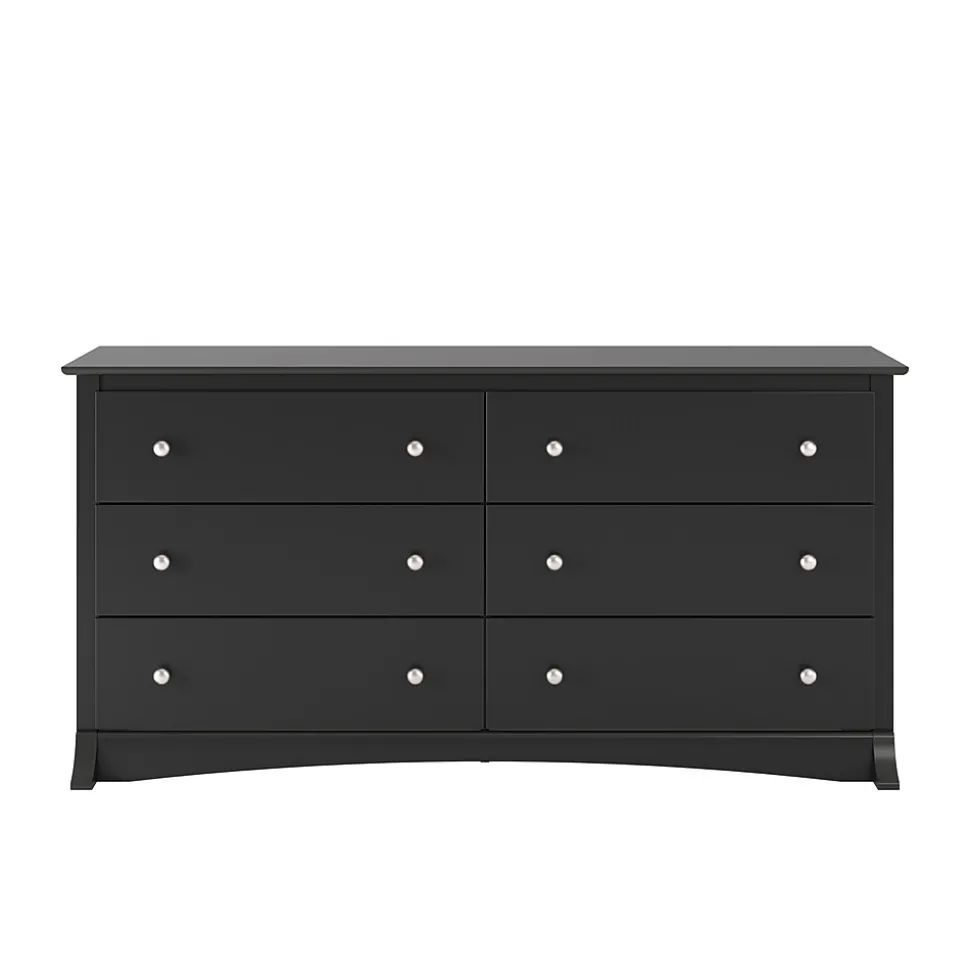 Prepac 29" Sonoma 6 Drawer Dresser, Black (BDC-6330-K)