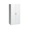 Prepac Elite 65" Composite Storage Cabinet with 3 Shelves, White (WES-3264)