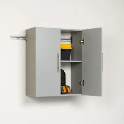 Prepac™ HangUps 24" Laminate Upper Storage Cabinet, Light Gray (GSUW-0706-1)
