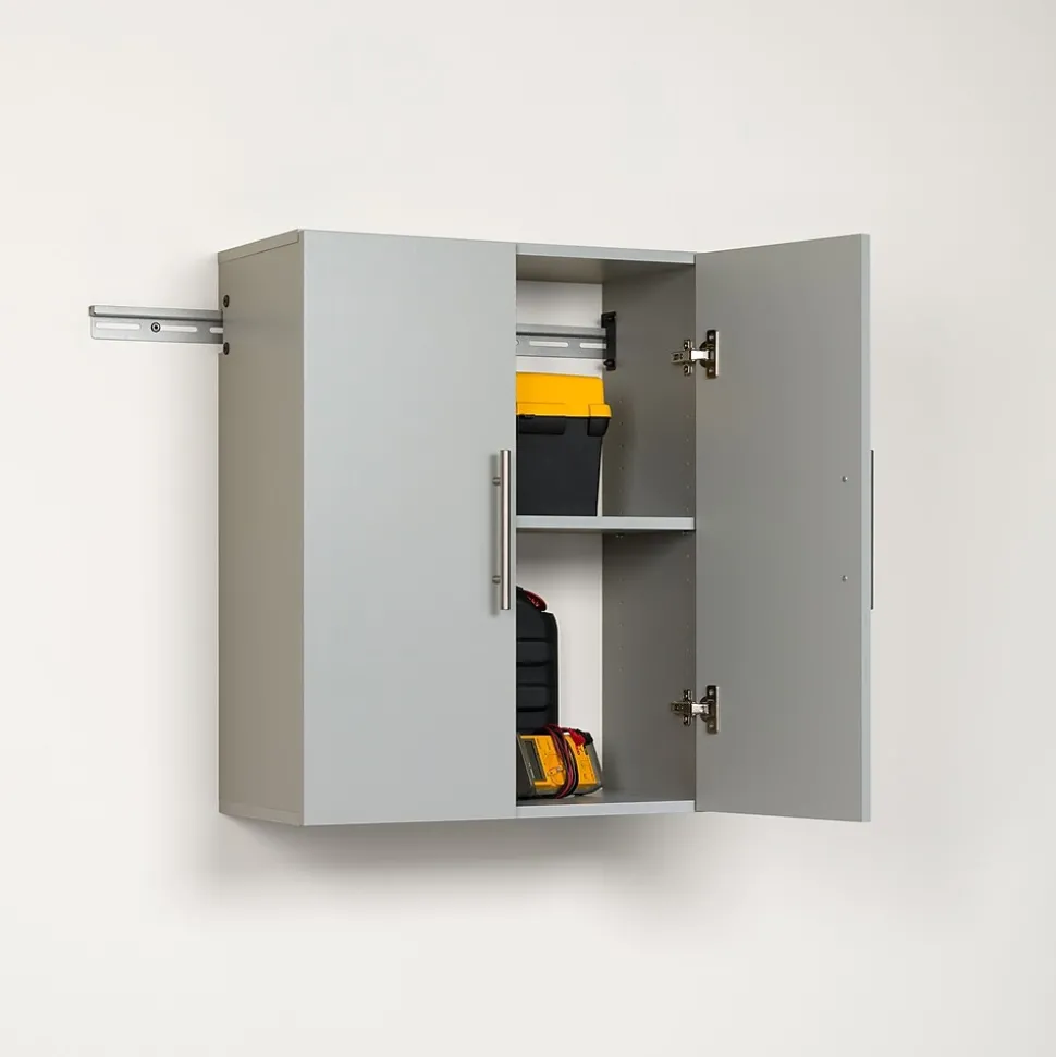Prepac™ HangUps 24" Laminate Upper Storage Cabinet, Light Gray (GSUW-0706-1)
