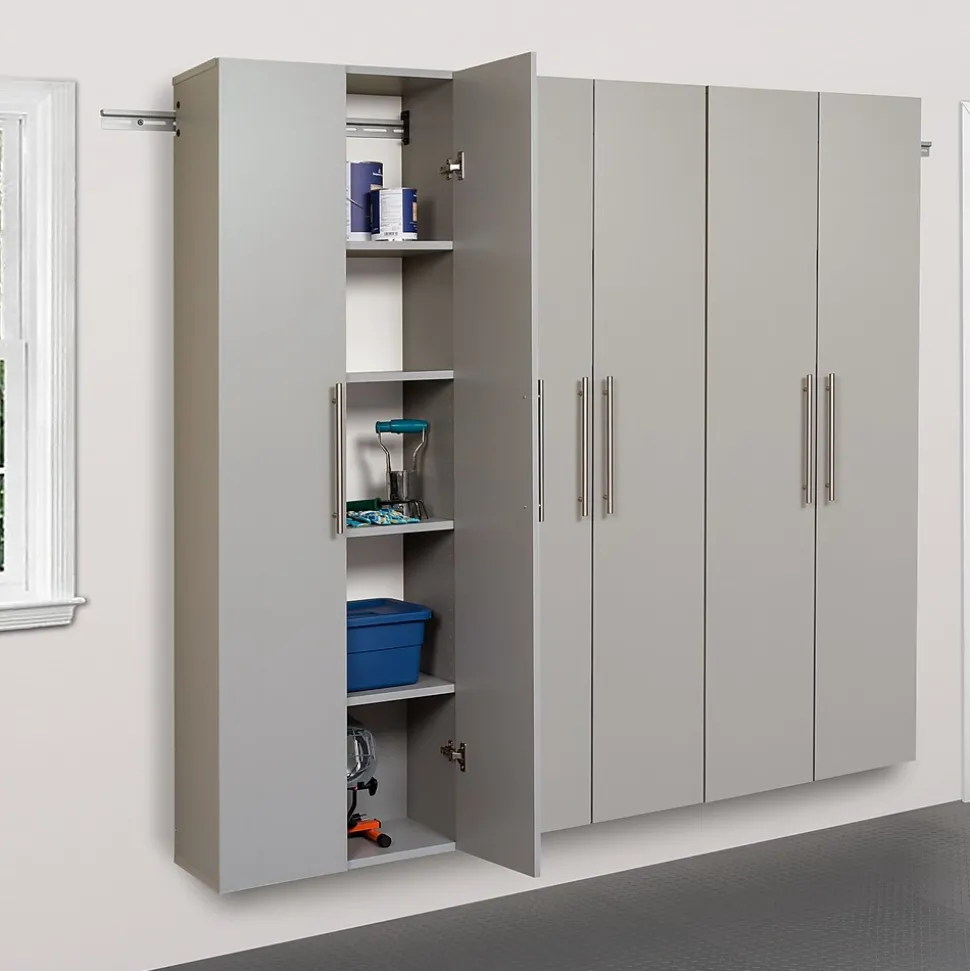 Prepac™ HangUps 24" Laminate Large Storage Cabinet, Light Gray