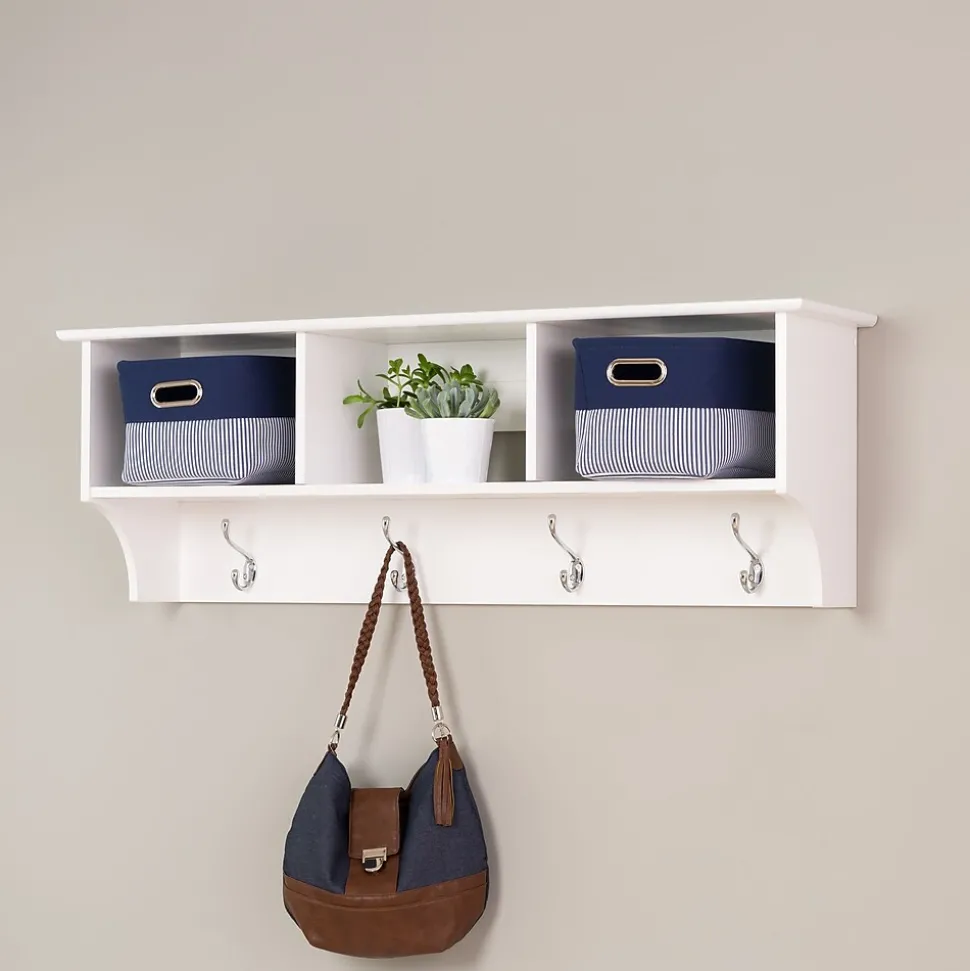 Prepac™ Sonoma Entryway Cubbie Shelf, 48" x 11.5", White