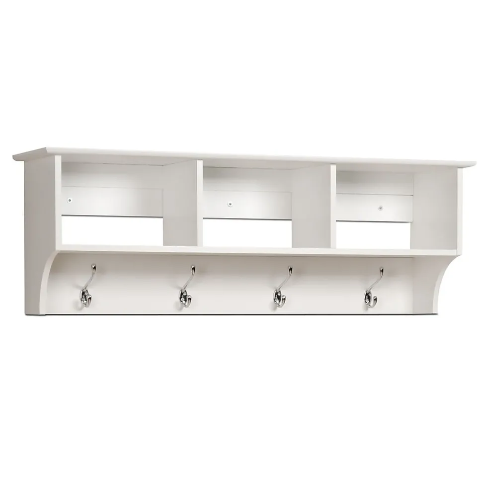 Prepac™ Sonoma Entryway Cubbie Shelf, 48" x 11.5", White