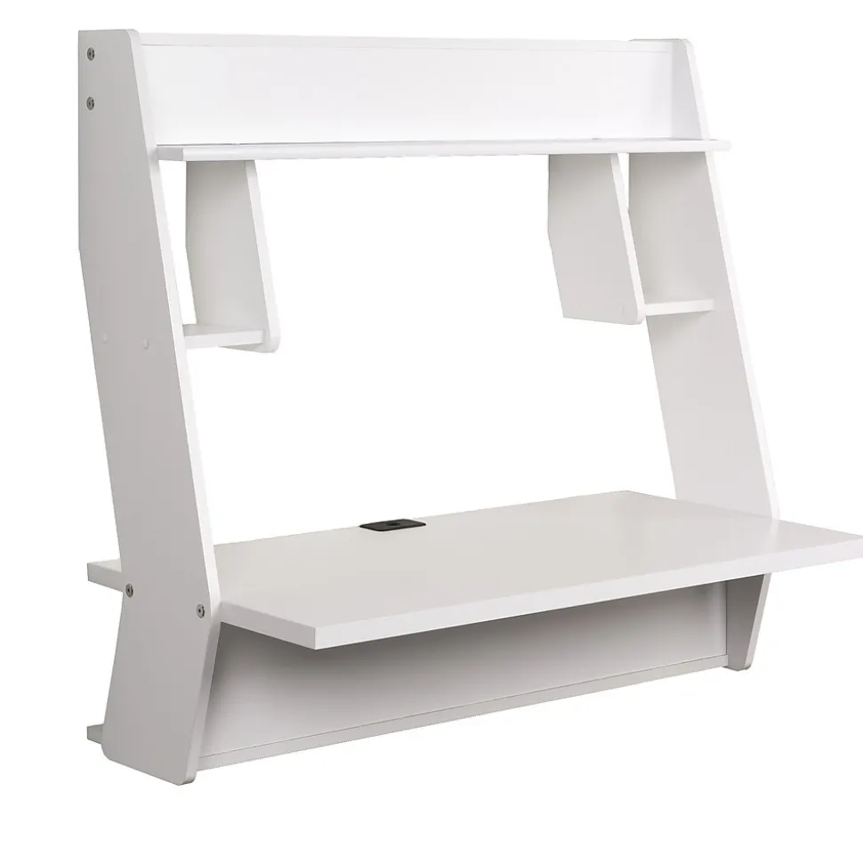 Prepac Studio Floating Desk, White (WEHW-0900-1)