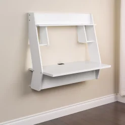 Prepac Studio Floating Desk, White (WEHW-0900-1)