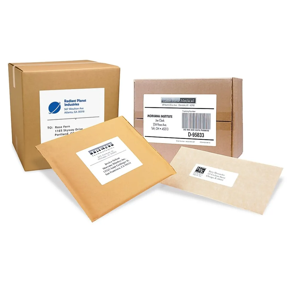 PRES-a-ply Laser/Inkjet Shipping Labels, 2" x 4", White, 1,000 Labels/Box (30603)