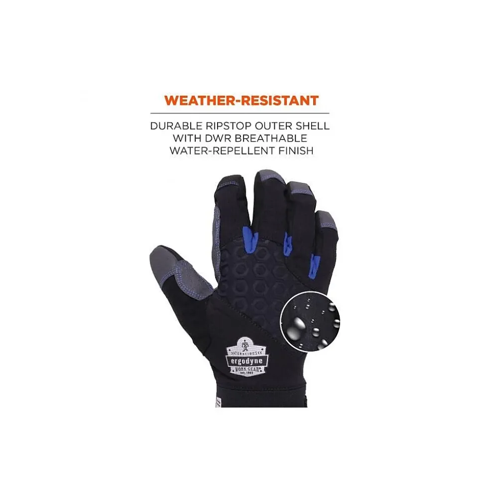 ProFlex 817 Reinforced Thermal Utility Gloves, Black, Large (17354)