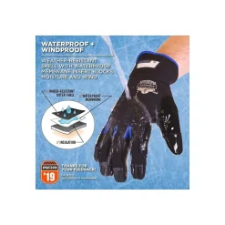 ProFlex 818WP Performance Thermal Waterproof Utility Gloves, Black, Medium (17383)