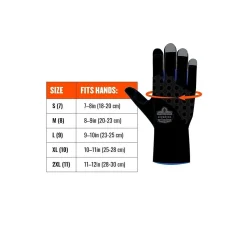 ProFlex 818WP Performance Thermal Waterproof Utility Gloves, Black, Medium (17383)