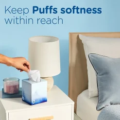 Puffs Ultra Soft Facial Tissue, 72 Tissues/Box, 8 Boxes/Pack (61971)