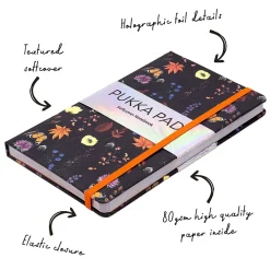 Pukka Pad Bloom Subject Notebooks, Narrow Ruled, White, 3/Pack (PUK9492BLM)