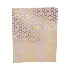 Pukka Pad Haze 3-Hole Punched 2-Pocket Cardstock Portfolio Folders, Assorted Colors, 6/Pack (9980(AST)-HZE)