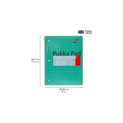 Pukka Pad Metallic 1-Subject Notebooks, 8