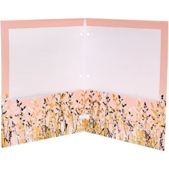 Pukka Pad Rochelle & Jess 3-Hole Punched 2-Pocket Portfolio Folders, Assorted Colors, 6/Pack (9108-ROC)