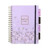 Pukka Pad Rochelle & Jess 5-Subject Notebook, 7.5" x 10", Graph-Ruled, 100 Sheets, Lilac, 3/Pack (9917-ROC)