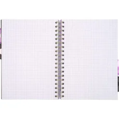 Pukka Pad Rochelle & Jess 5-Subject Notebook, 7.5" x 10", Graph-Ruled, 100 Sheets, Lilac, 3/Pack (9917-ROC)