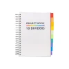 Pukka Pad Subject Notebook, 7" x 10", College Ruled, 200 Sheets, White (9603-PB)