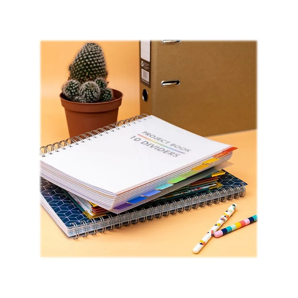 Pukka Pad Subject Notebook, 7" x 10", College Ruled, 200 Sheets, White (9603-PB)